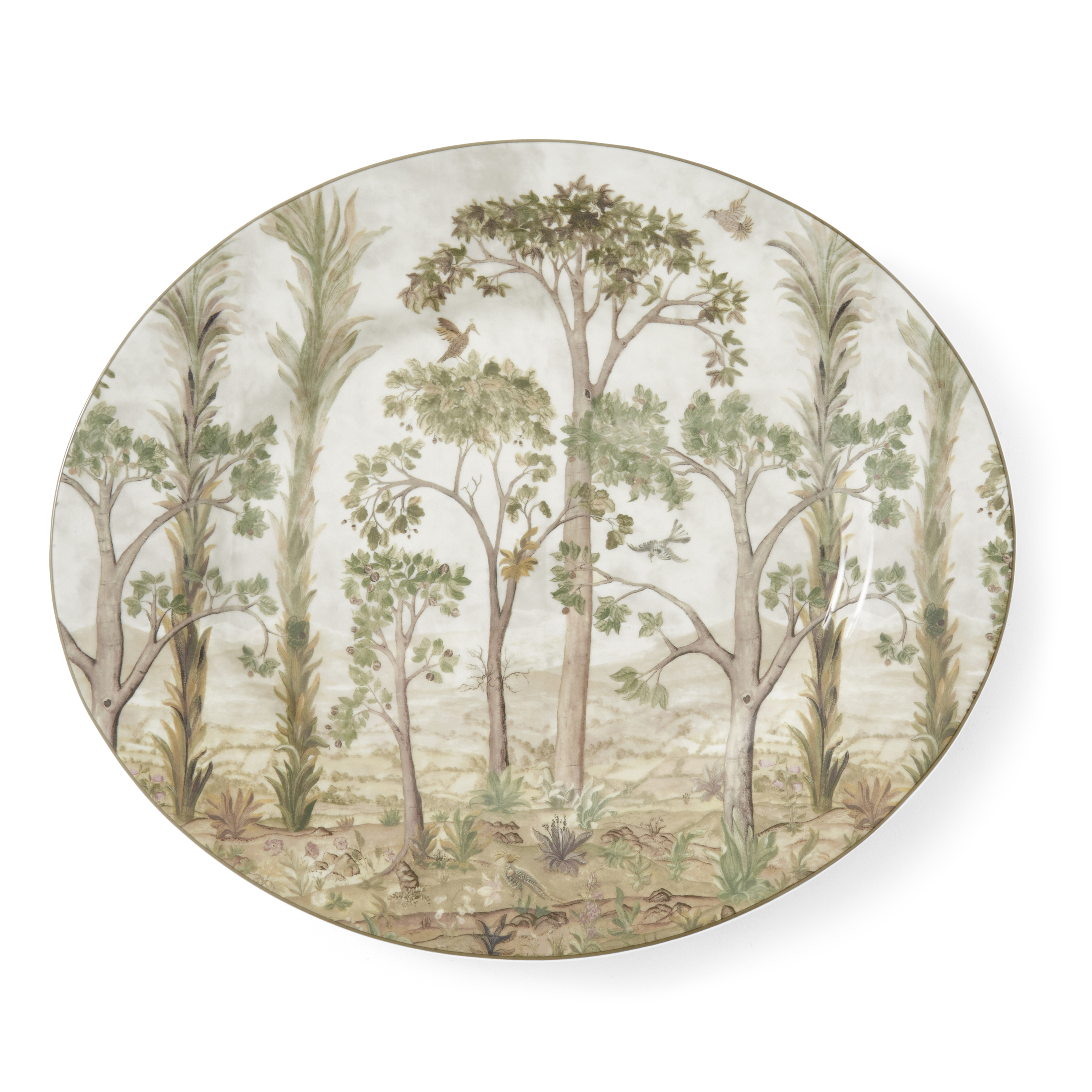 Kit Kemp Tall Trees Oval Platter image number null